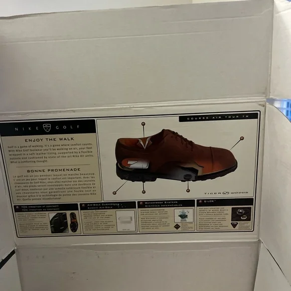 Nike Men's Black Leather Course Air Tour Tiger Woods - Picture 3 of 3